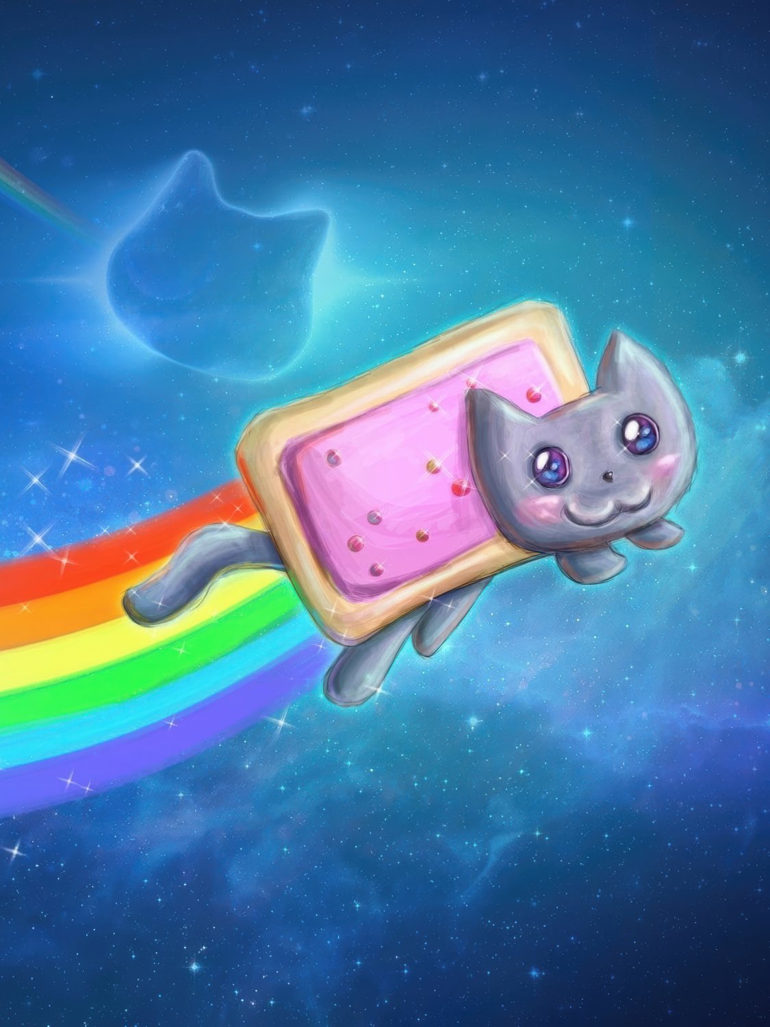 Art - Meme - Nyan Cat Space - Northern Mystic Media